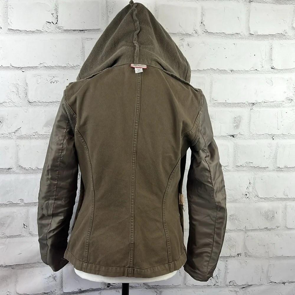 Max & Co 100% Cotton Hooded Jacket Brown - Picture 11 of 14